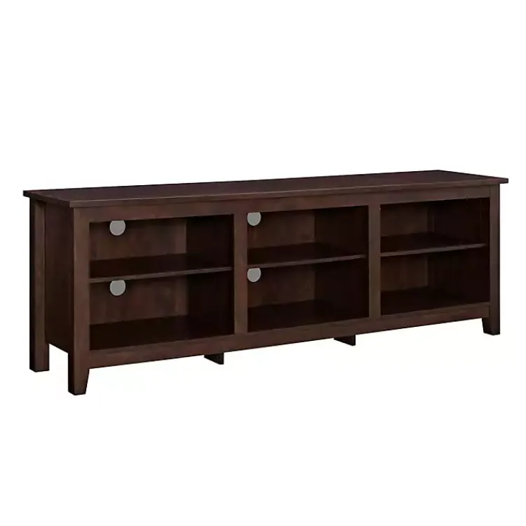 Kirklands Home Wood TV Stand, 70 in. Brown Clearance
