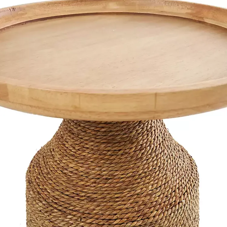 Kirklands Home Wood Wrapped Accent Table Brown Best