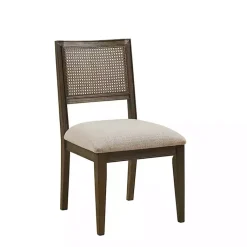 Kirklands Home Woven Back Dining Chairs, Set of 2 Brown