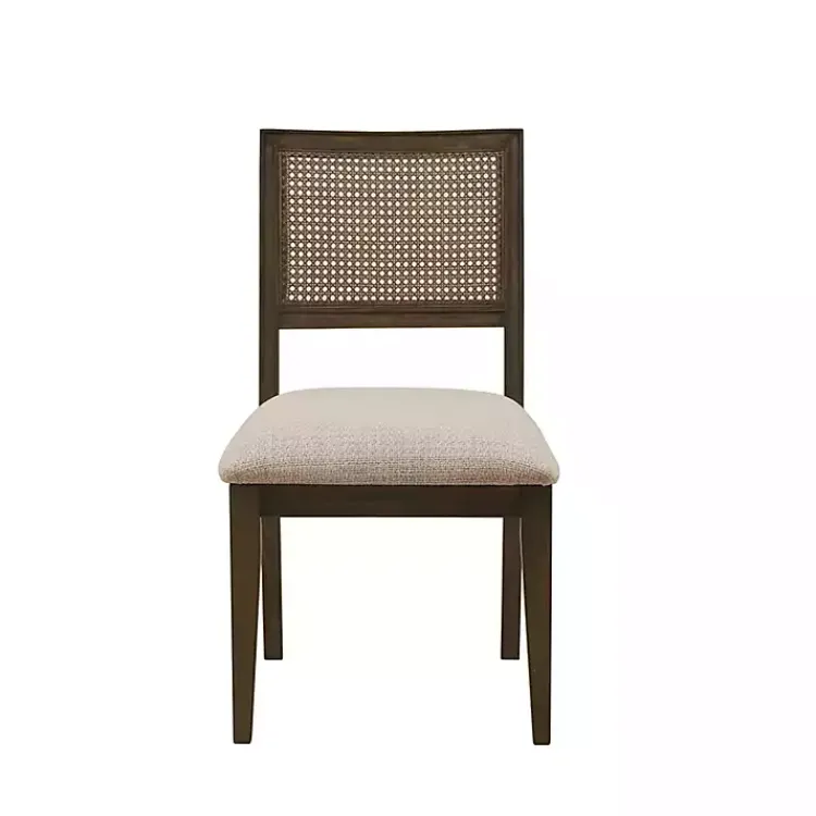 Kirklands Home Woven Back Dining Chairs, Set of 2 Brown