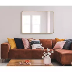 Kirklands Home Brushed Gold Sada Wall Mirror Sale