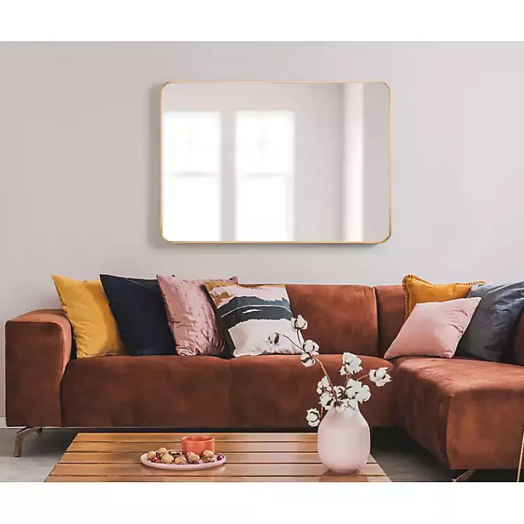 Kirklands Home Brushed Gold Sada Wall Mirror Sale