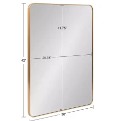 Kirklands Home Brushed Gold Sada Wall Mirror Sale