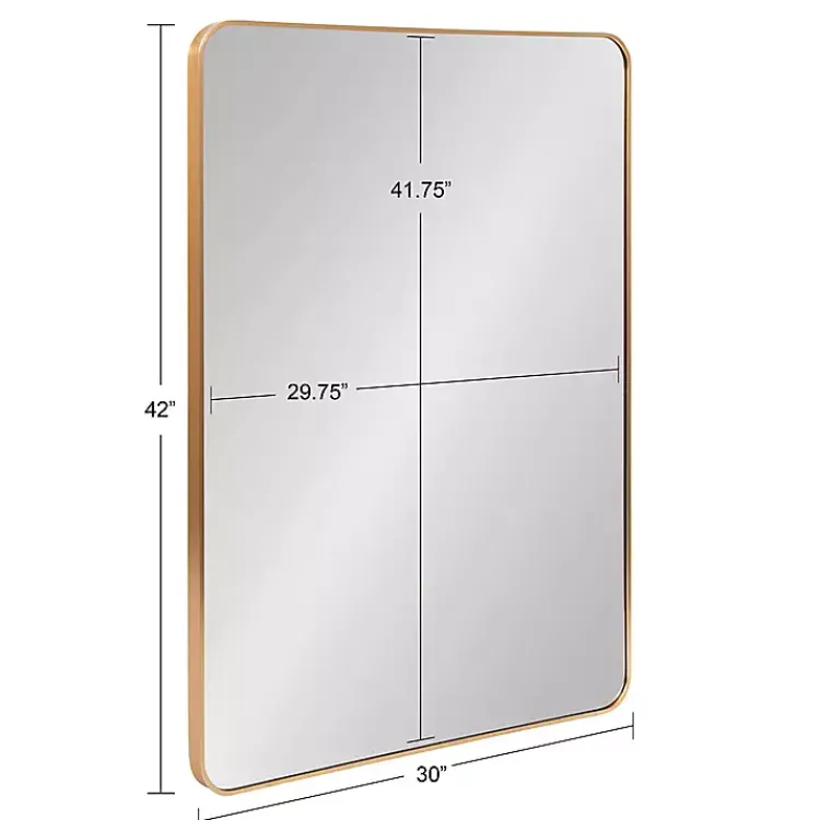Kirklands Home Brushed Gold Sada Wall Mirror Sale