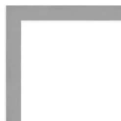 Kirklands Home Brushed Metallic Silver Frame Beveled Mirror Hot