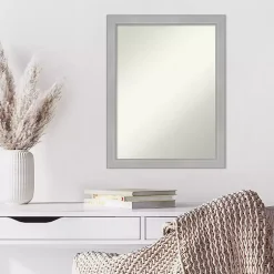 Kirklands Home Brushed Nickel Modern Decorative Wall Mirror Sale
