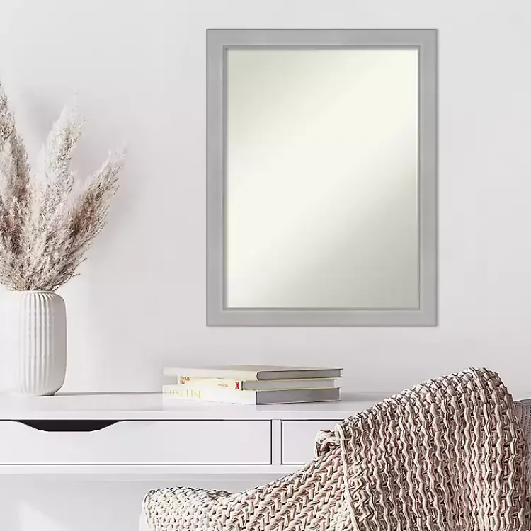 Kirklands Home Brushed Nickel Modern Decorative Wall Mirror Sale