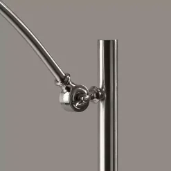 Kirklands Home Brushed Adjustable Arm Floor Lamp Silver