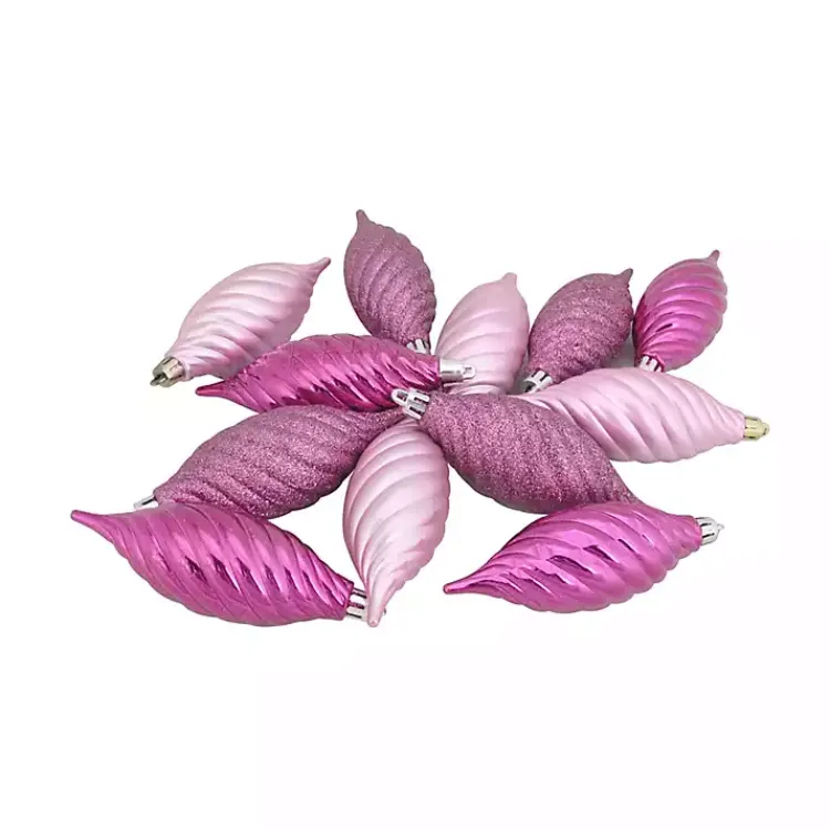 Christmas Ornaments>Kirklands Home Bubblegum Shatterproof Christmas Ornament Set Pink