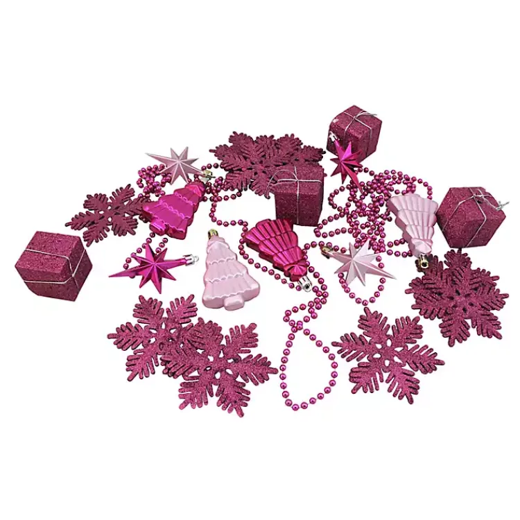 Christmas Ornaments>Kirklands Home Bubblegum Shatterproof Christmas Ornament Set Pink
