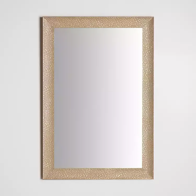 Kirklands Home Buff Textured Astrid Profile Mirror Sale