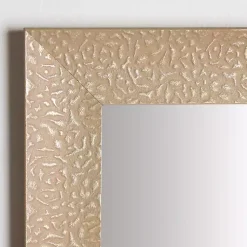 Kirklands Home Buff Textured Astrid Profile Mirror Sale