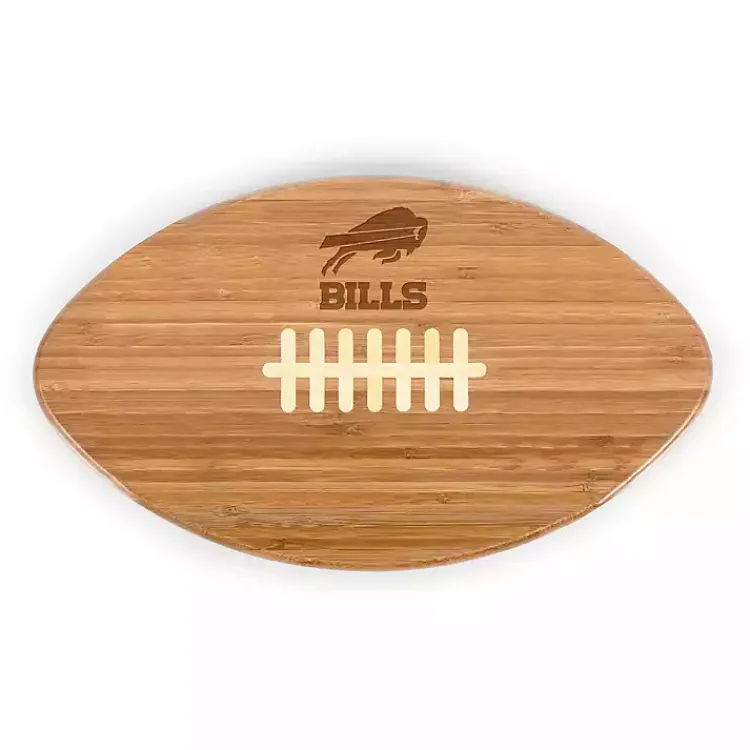Kirklands Home Buffalo Bills Bamboo Football Cutting Board Tan Sale
