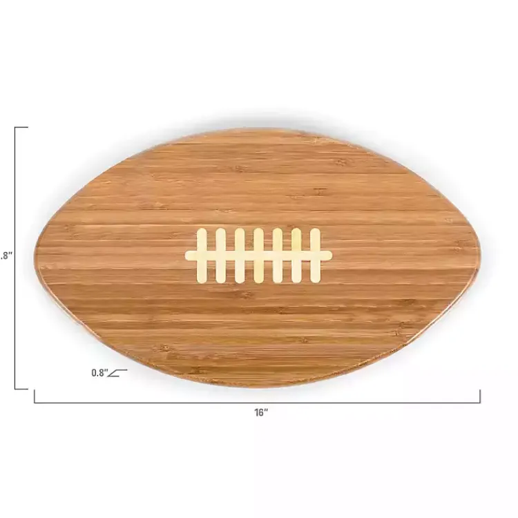Kirklands Home Buffalo Bills Bamboo Football Cutting Board Tan Sale