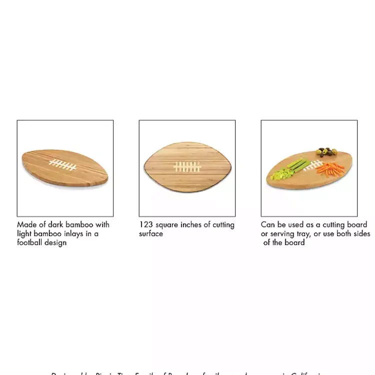 Kirklands Home Buffalo Bills Bamboo Football Cutting Board Tan Sale