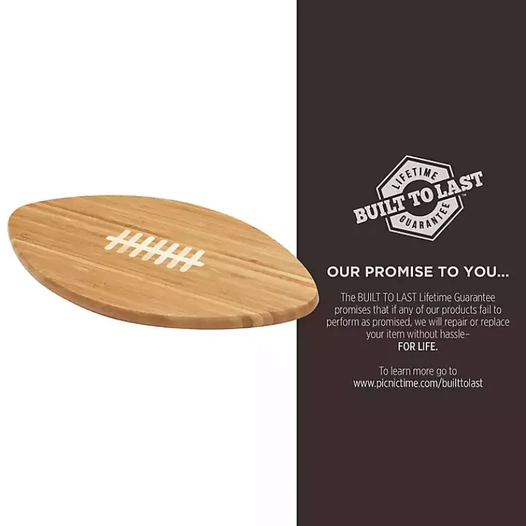 Kirklands Home Buffalo Bills Bamboo Football Cutting Board Tan Sale