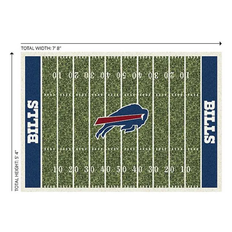 Kirklands Home Buffalo Bills Home Field Area Rug, 6x8 Green Clearance
