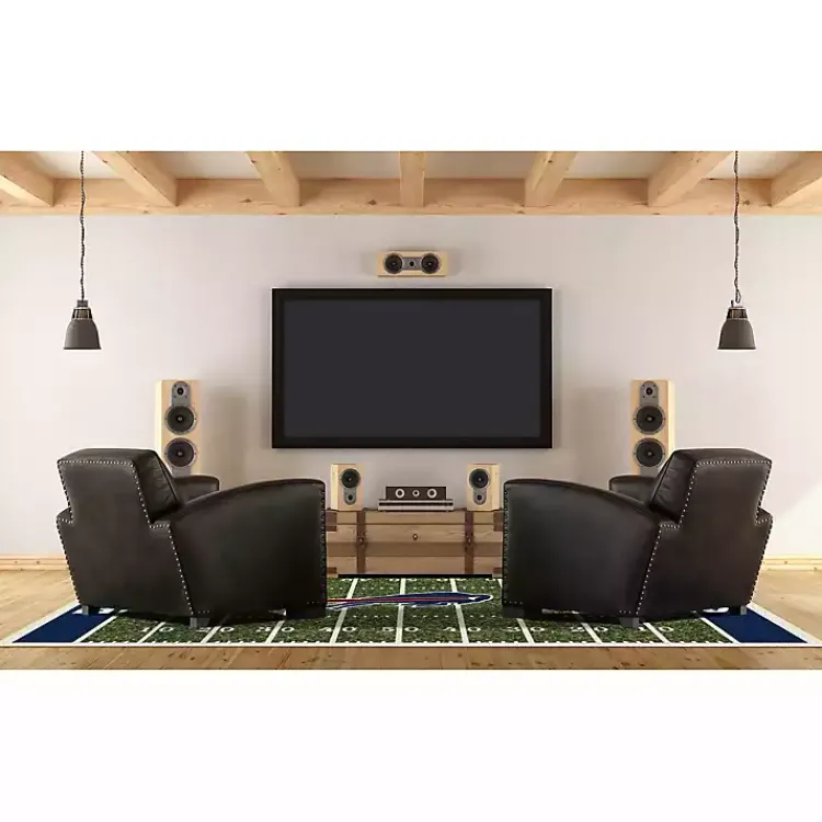 Kirklands Home Buffalo Bills Home Field Area Rug, 6x8 Green Clearance