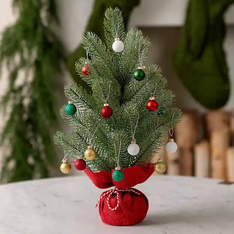 Christmas Arrangements & Garland>Kirklands Home Build Your Own Mini Christmas Tree Set