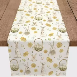 Easter Decorations>Kirklands Home Bunnies and Baskets Easter Table Runner, 90 in.