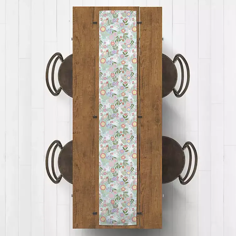 Easter Decorations>Kirklands Home Bunnies and Blossoms Table Runner, 72 in.