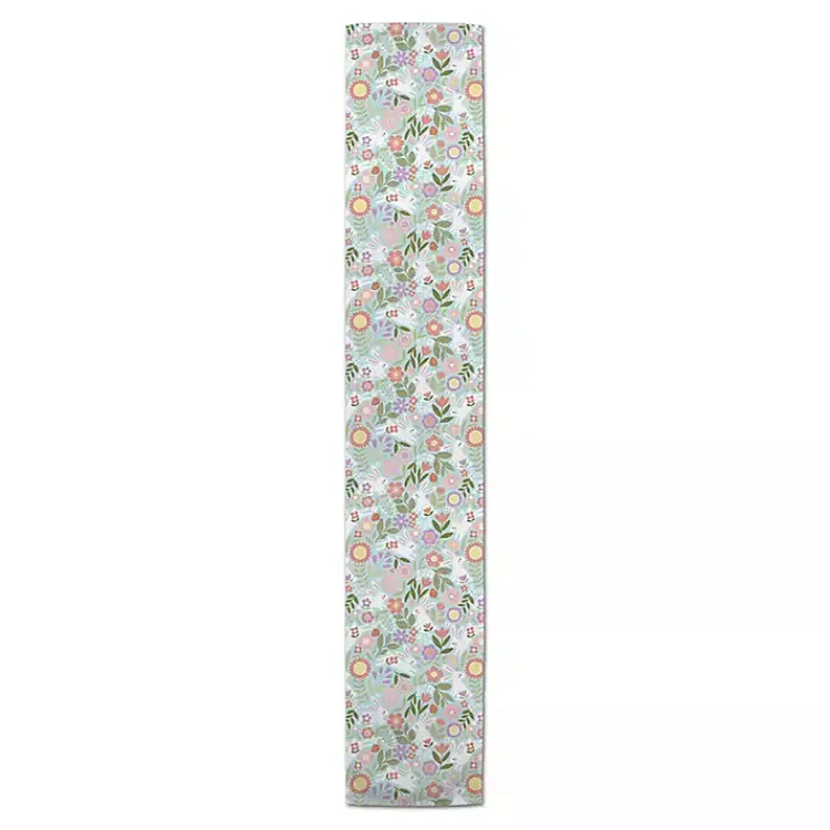Easter Decorations>Kirklands Home Bunnies and Blossoms Table Runner, 72 in.