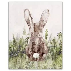 Easter Decorations>Kirklands Home Bunny in Grass Canvas Art Print