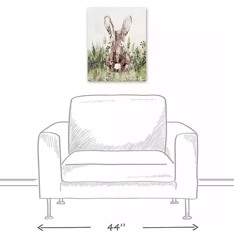 Easter Decorations>Kirklands Home Bunny in Grass Canvas Art Print