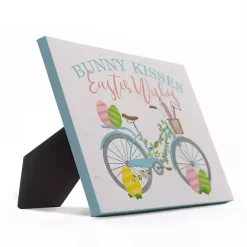 Easter Decorations>Kirklands Home Bunny Kisses Easter Wishes Table Canvas Art Print White