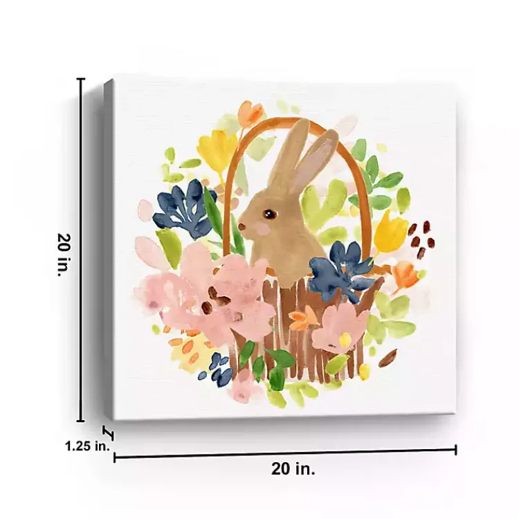 Easter Decorations>Kirklands Home Bunny Meadow Scene Canvas Art Print