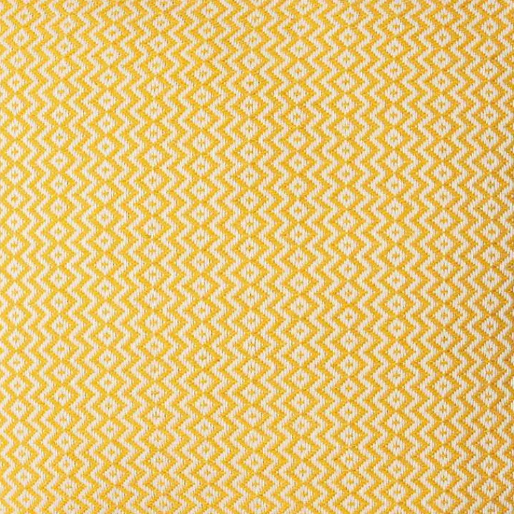 Pillows>Kirklands Home Buttercup Chevron Organic Cotton Throw Pillow Yellow