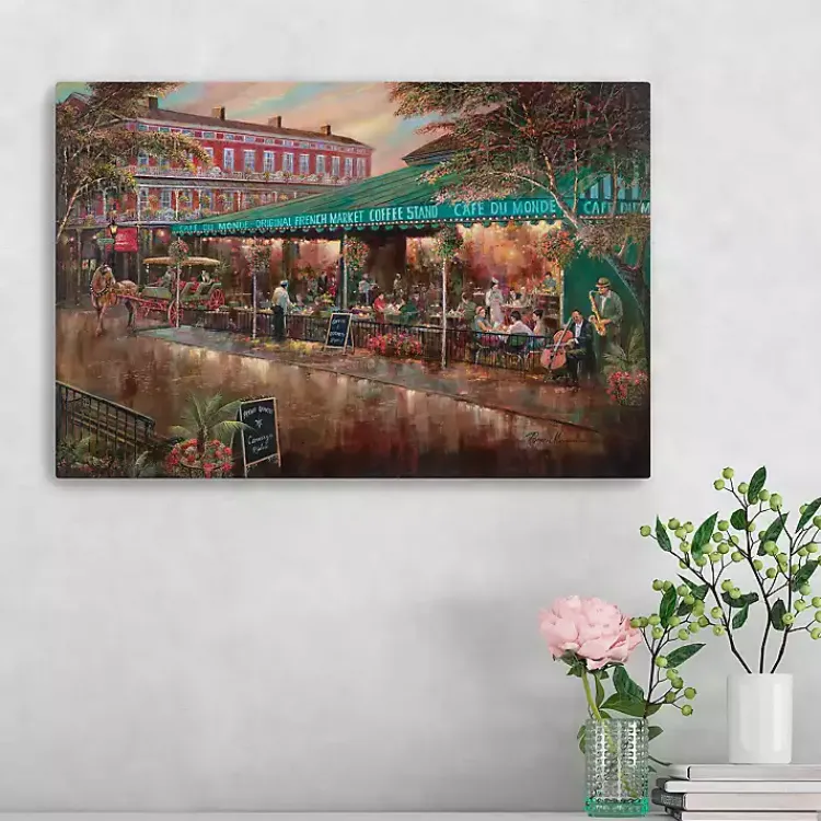 Mardi Gras Decorations>Kirklands Home Café du Monde Canvas Art Print, 24x16 in.