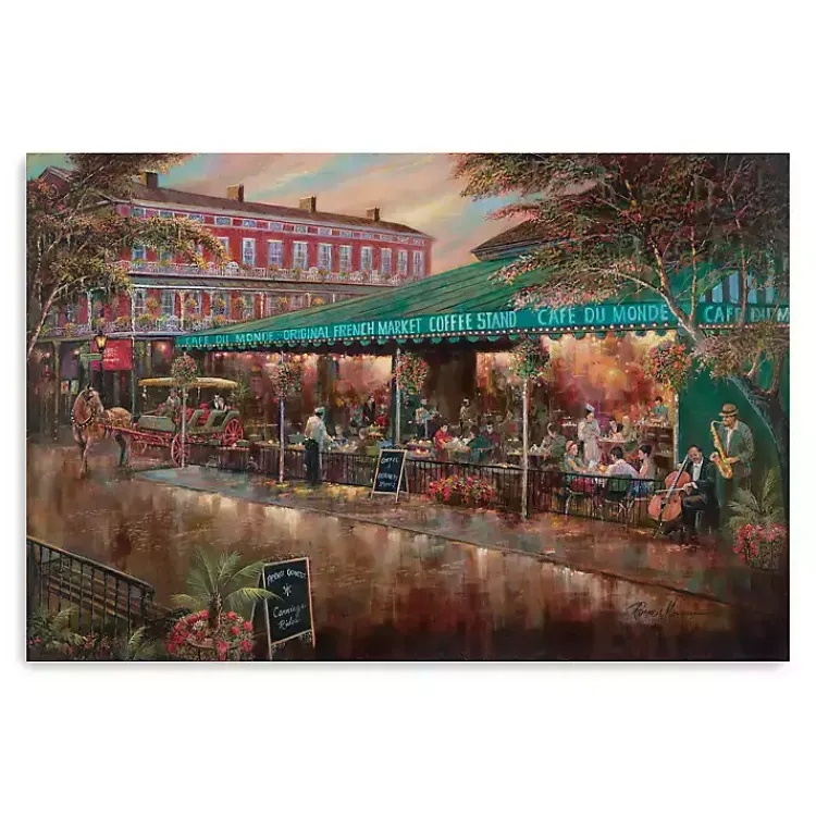 Mardi Gras Decorations>Kirklands Home Café du Monde Canvas Art Print, 36x24 in.