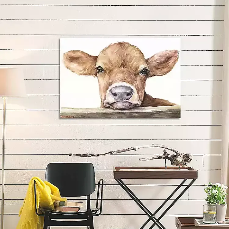 Kirklands Home Calf Giclee Canvas Art Print, 40x26 Brown