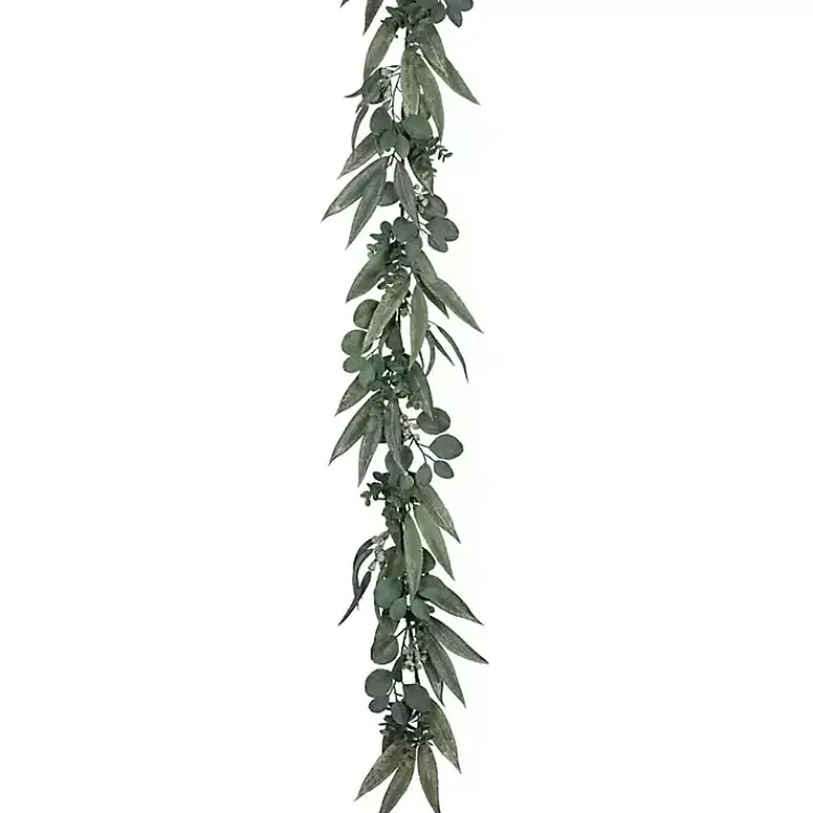 Stems & Bouquets>Kirklands Home Cali Eucalyptus Garland Green
