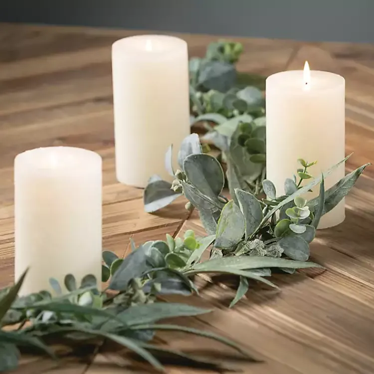 Stems & Bouquets>Kirklands Home Cali Eucalyptus Garland Green