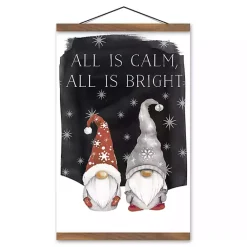 Christmas Art & Wall Decor>Kirklands Home Calm and Bright Christmas Gnomes Hanging Art Print