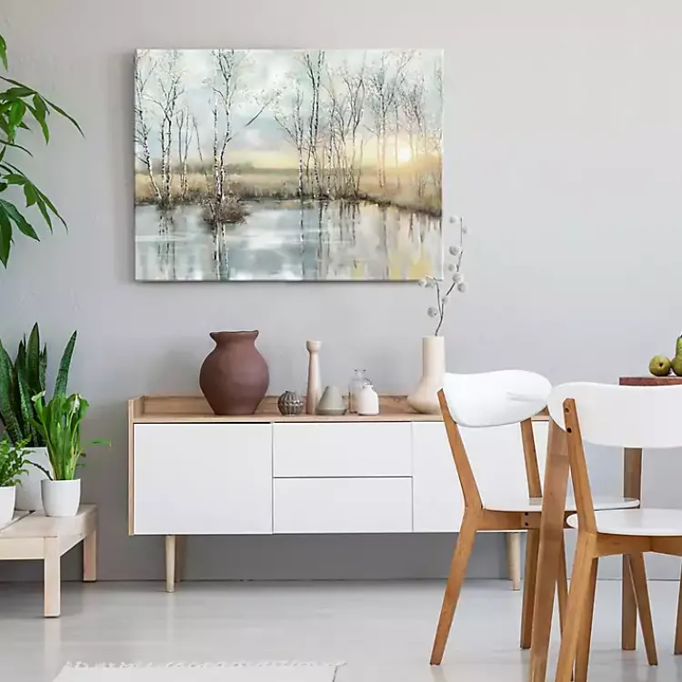 Kirklands Home Calm Reflection Canvas Art Print Blue Sale