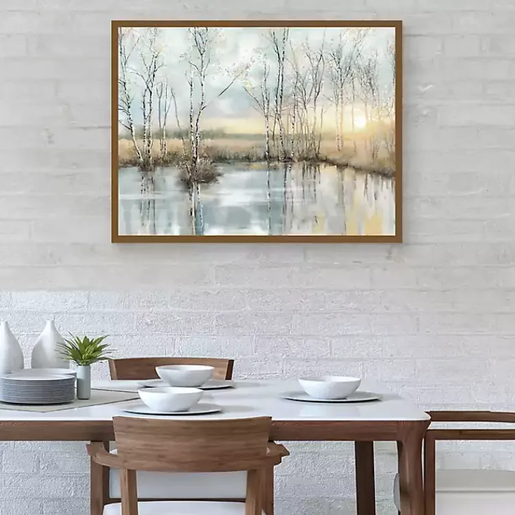 Kirklands Home Calm Reflection Framed Canvas Art Print Best