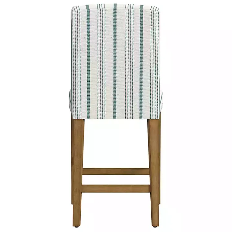Kirklands Home Calypso Striped Upholstered Counter Stool
