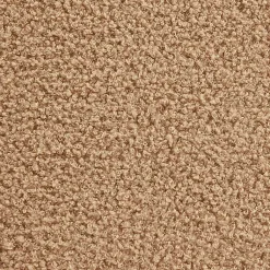 Kirklands Home Camel Sherpa & Pine Recgle Storage Ottoman Tan New