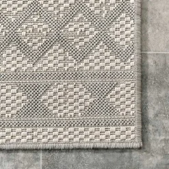 Kirklands Home Cammie Gray Moroccan Geometric Outdoor Rug, 5x8 Online