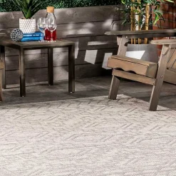 Kirklands Home Cammie Gray Moroccan Geometric Outdoor Rug, 5x8 Online