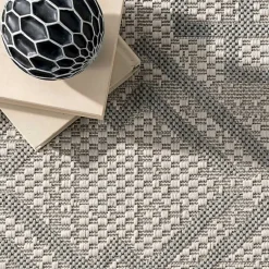 Kirklands Home Cammie Gray Moroccan Geometric Outdoor Rug, 5x8 Online