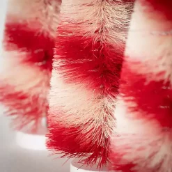 Christmas Decorations>Kirklands Home Candy Cane Bottle Brush Christmas Trees, Set of 3