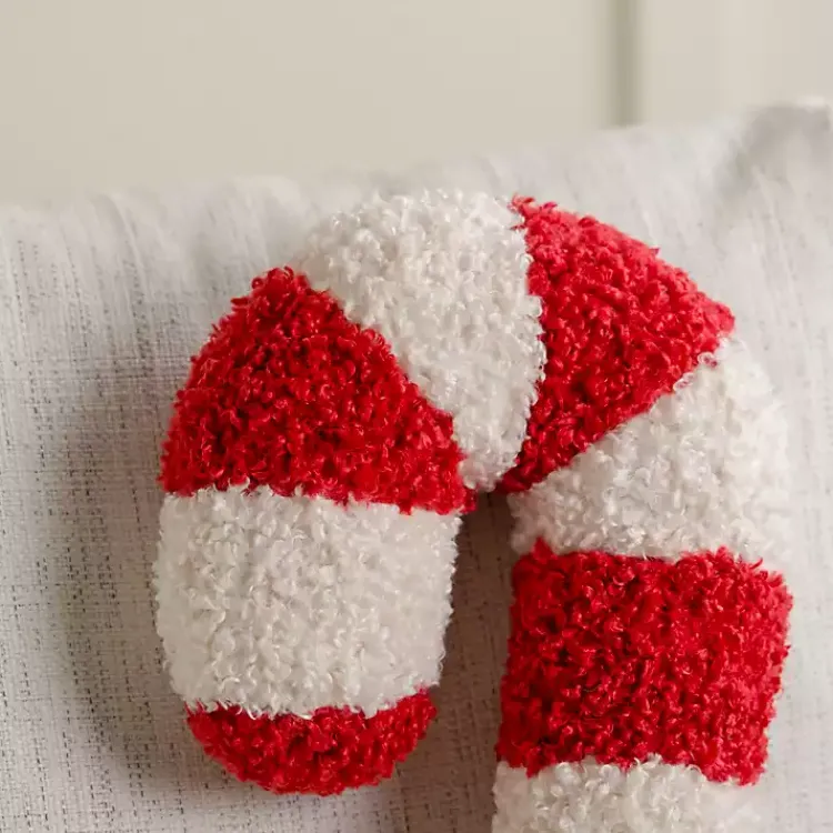 Pillows>Kirklands Home Candy Cane Shaped Pillow
