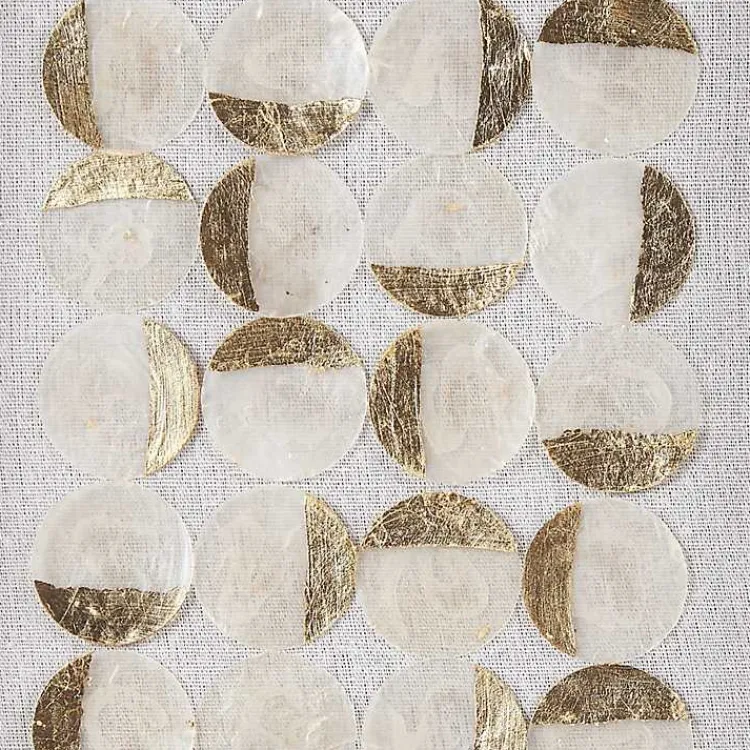 Kirklands Home Capiz Shells Emblem Framed Wall Plaques, Set of 2 Clearance
