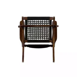 Kirklands Home Cappuccino Woven Accent Chair Black Discount