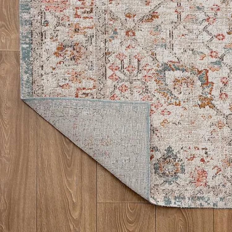 Kirklands Home Caramel Botanical Indoor/Outdoor Area Rug, 5x7 Hot