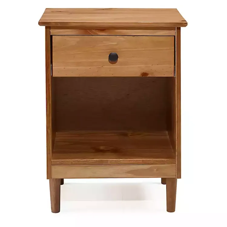 Kirklands Home Caramel One-Drawer Wood Nightstand Brown Online